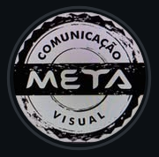 Logotipo circular Meta Comunicação Visual